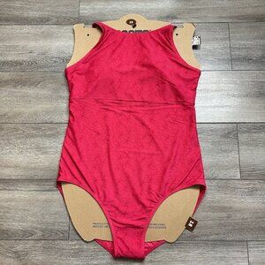 Roots One Piece Bathing Suit Size 18 Pink Swim